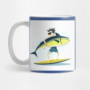 Small wave big fish Mug